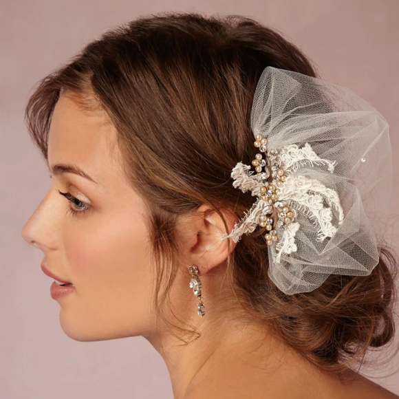 Bhldn Accessories Small Wedding Veil Victoire Comb Ivory Poshmark